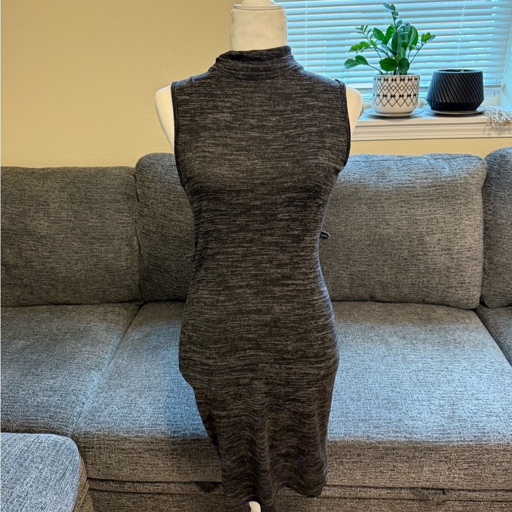 Sleeveless Gray Women's Dress